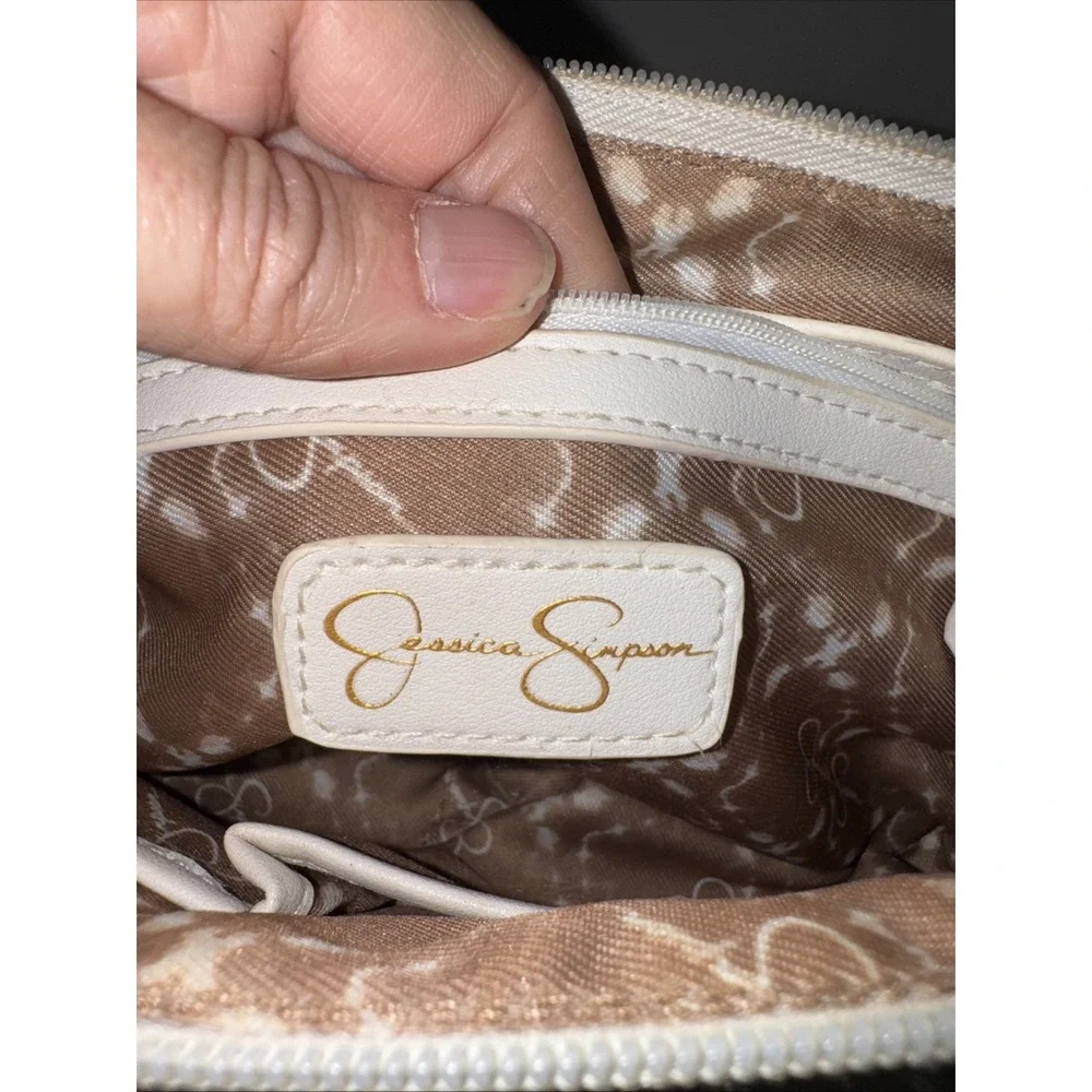 Jessica  Simpson‎ Embossed  Clutch Shoulder Bag Crossbody Handbag Purse Wristlet